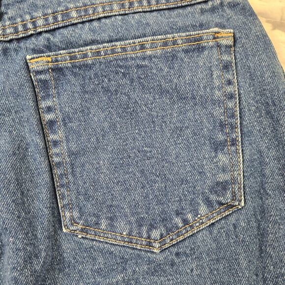 Vintage Gitano Women's Mom Jeans 100% Cotton Dark Wash Preppy Tapered 8 Petite - Picture 7 of 12